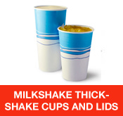 Milkshake Thickshake cups lids